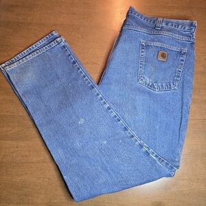 Carhartt Blue Relaxed Jeans with Classic Denim Look